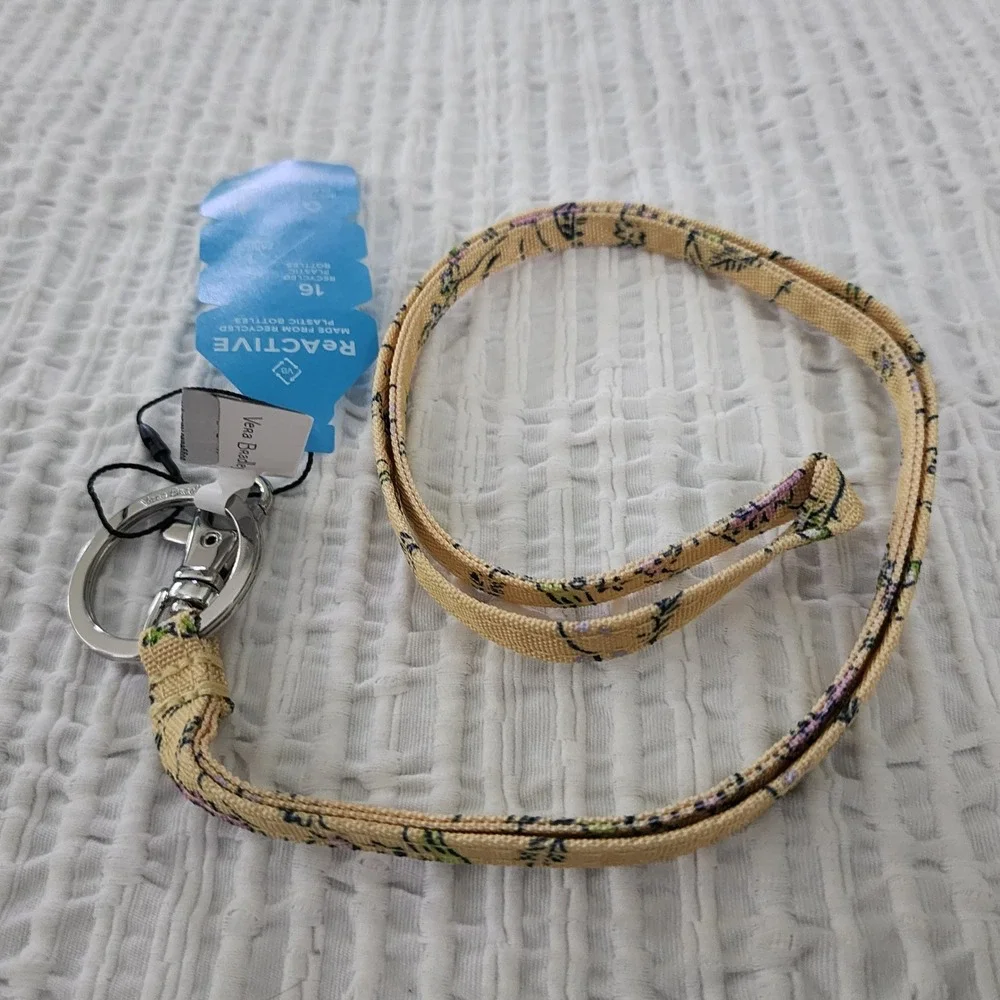 Vera Bradley ReActive Lanyard Sunlit Garden Yellow Floral 26692-12550 NWT